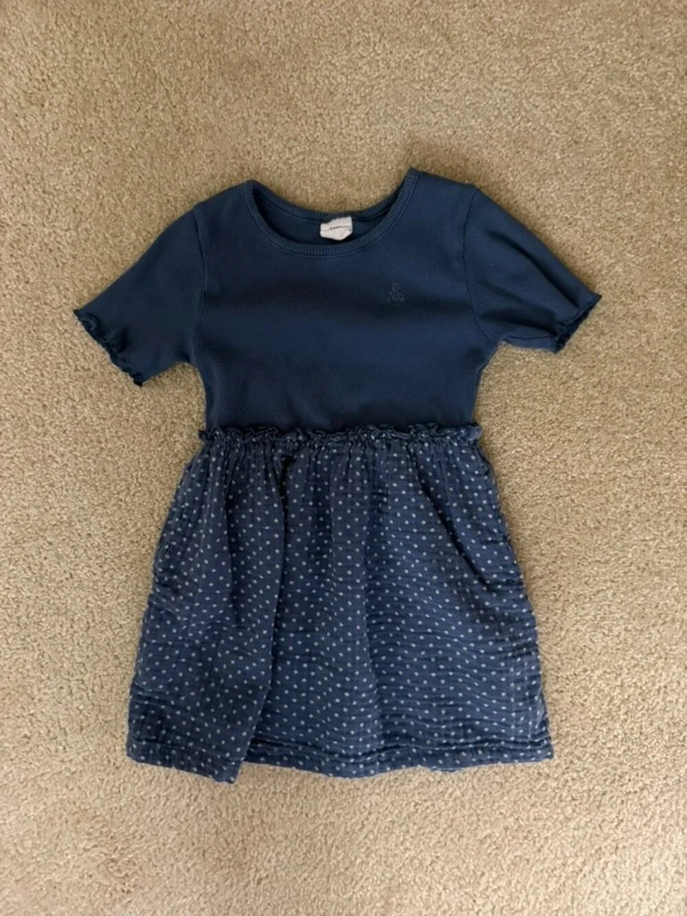 Baby Gap Blue Ribbed Dress